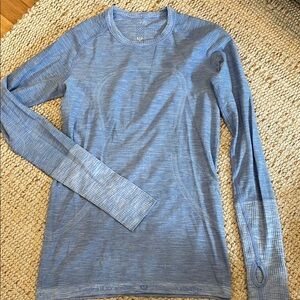 Lululemon Blue Long Sleeve Athletic Top